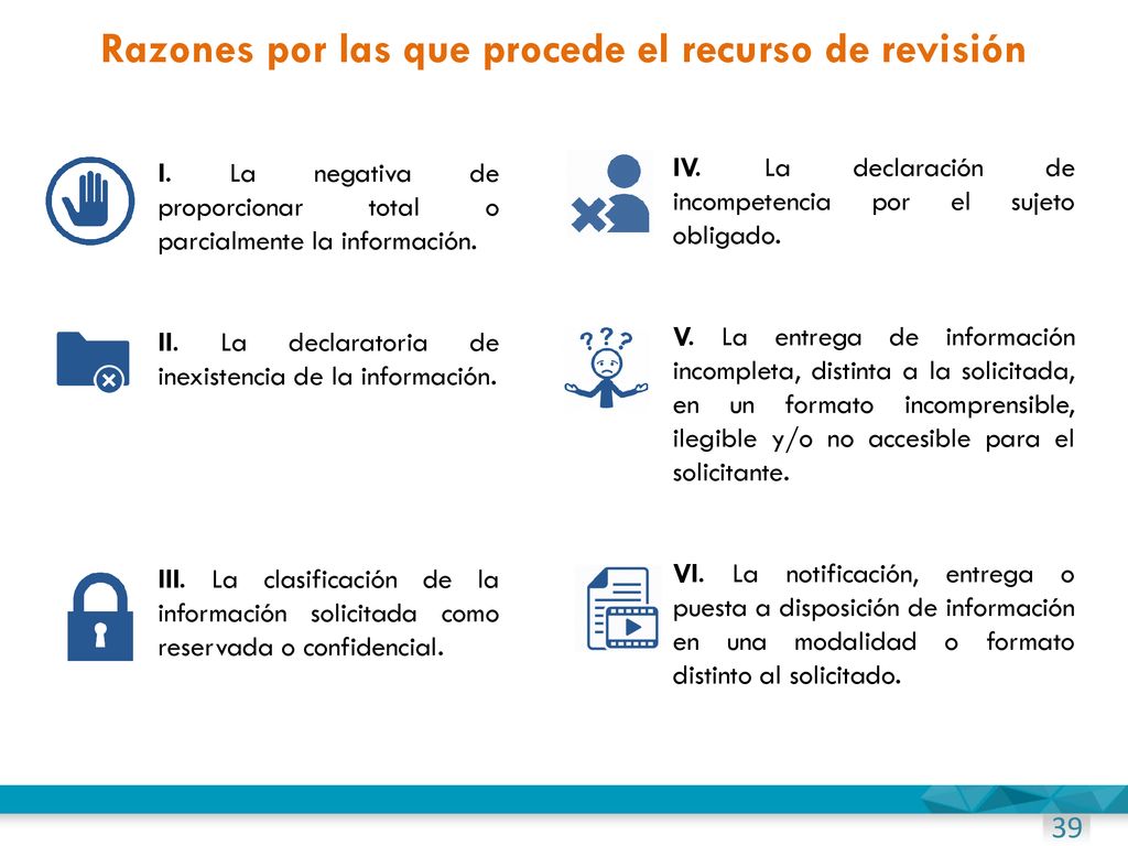 Razones por las que procede el recurso de revisión