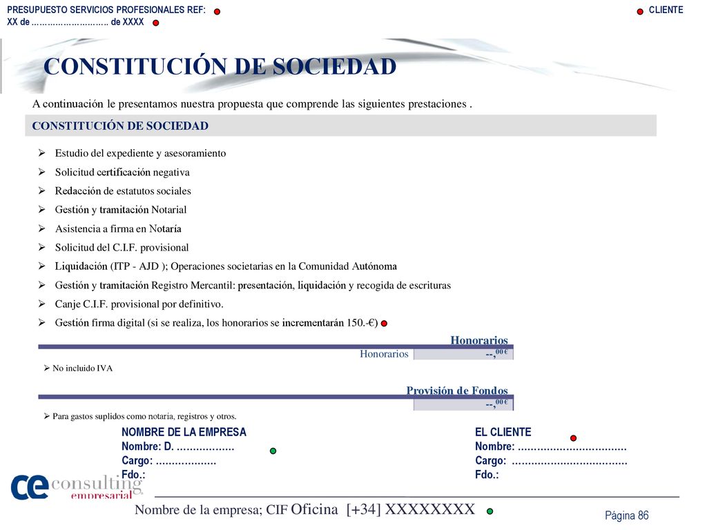 CONSTITUCIÓN DE SOCIEDAD