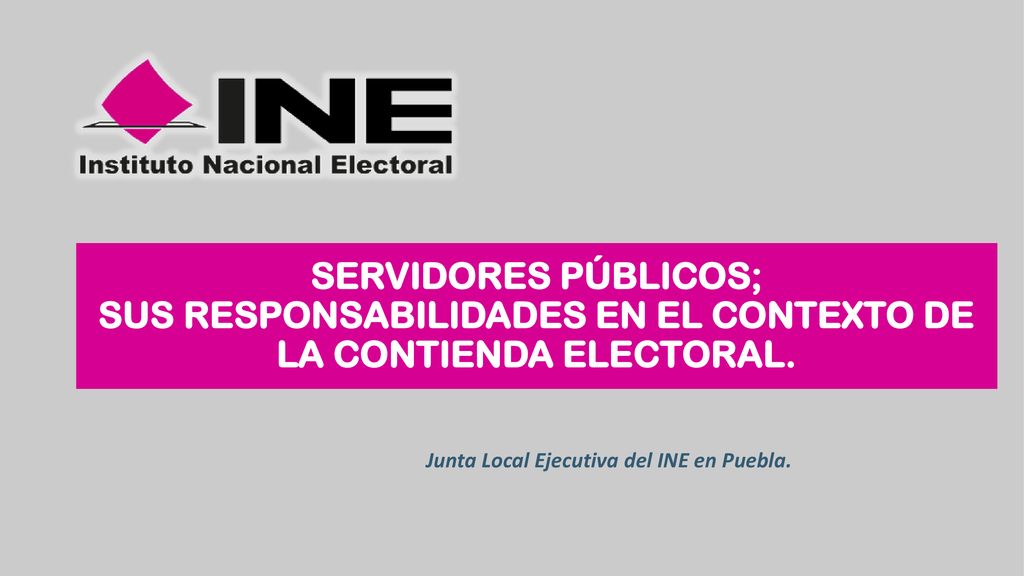 SERVIDORES PÚBLICOS; SUS RESPONSABILIDADES EN EL CONTEXTO DE LA CONTIENDA ELECTORAL.