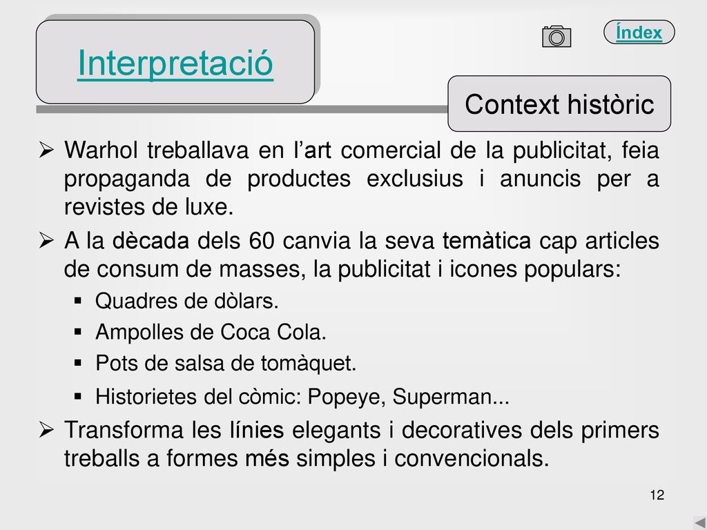 Interpretació Context històric