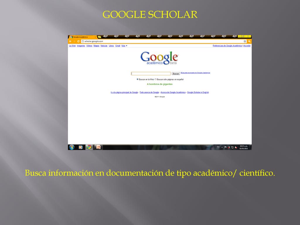 Busca información en documentación de tipo académico/ científico.