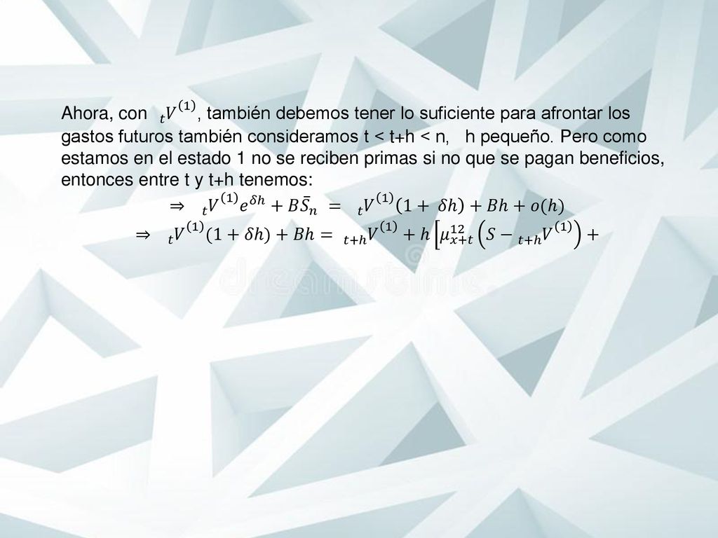 ⇒ 𝑡 𝑉 1 𝑒 𝛿ℎ +𝐵 𝑆 𝑛 = 𝑡 𝑉 1 1+ 𝛿ℎ +𝐵ℎ+𝑜(ℎ)