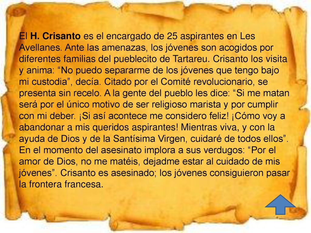 El H. Crisanto es el encargado de 25 aspirantes en Les Avellanes