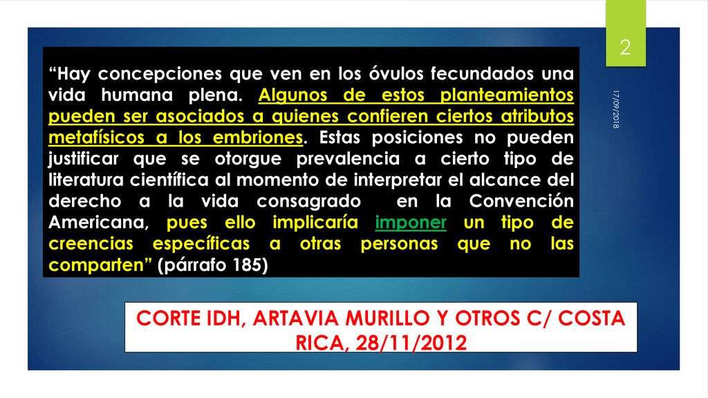 Corte IDH, ARTAVIA MURILLO y otros c/ Costa Rica, 28/11/2012