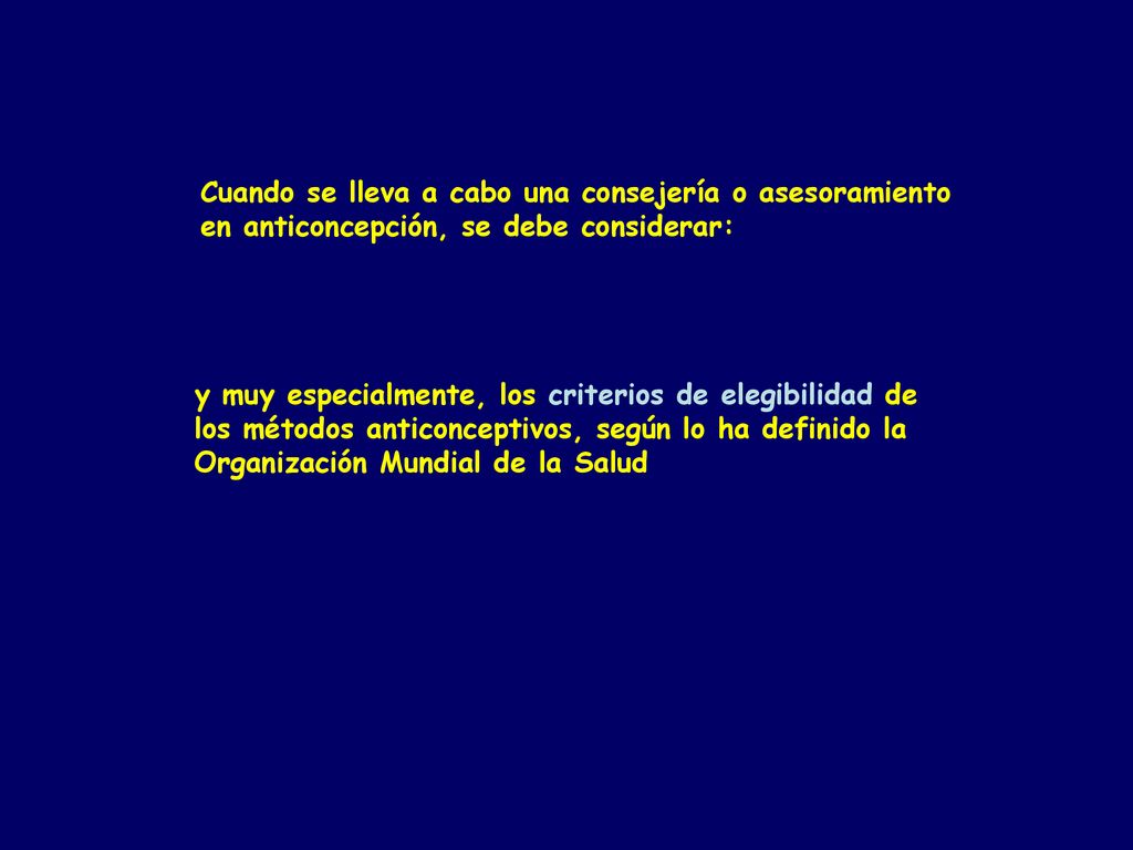 Cuando se lleva a cabo una consejería o asesoramiento
