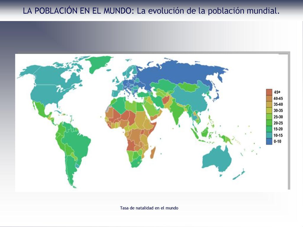 LA POBLACIÓN EN EL MUNDO: La evolución de la población mundial.