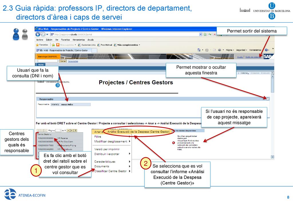 2.3 Guia ràpida: professors IP, directors de departament, directors d’àrea i caps de servei