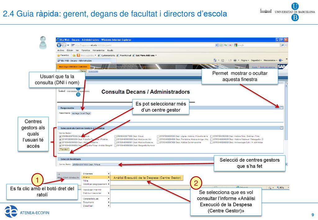 2.4 Guia ràpida: gerent, degans de facultat i directors d’escola