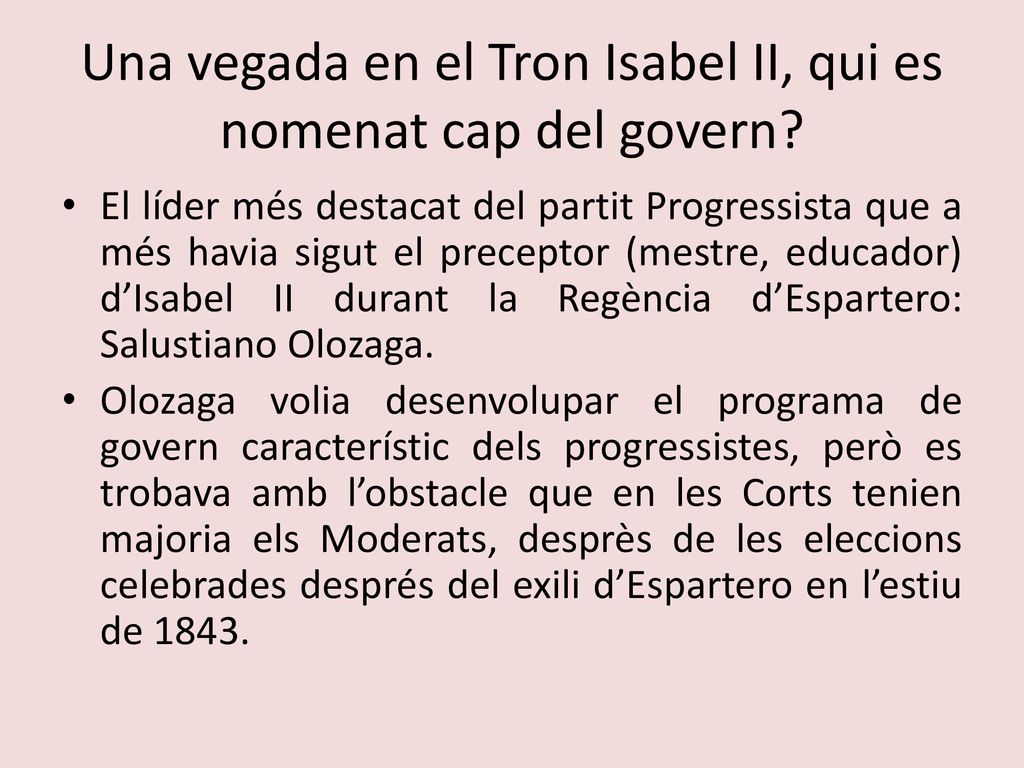 Una vegada en el Tron Isabel II, qui es nomenat cap del govern