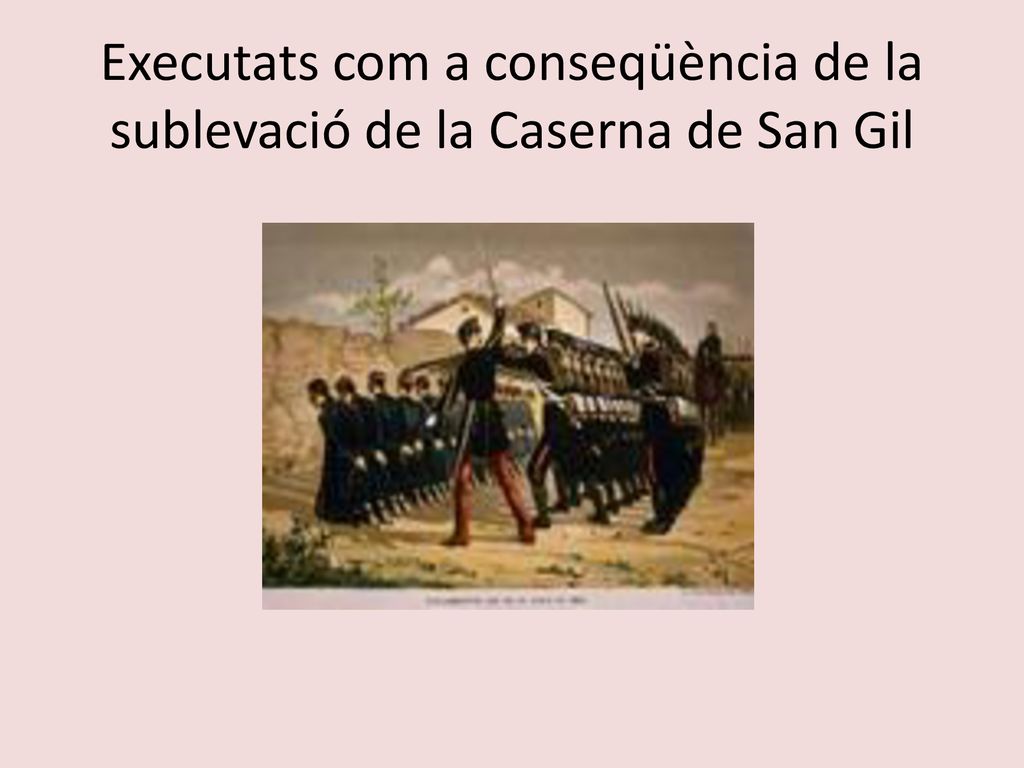Executats com a conseqüència de la sublevació de la Caserna de San Gil