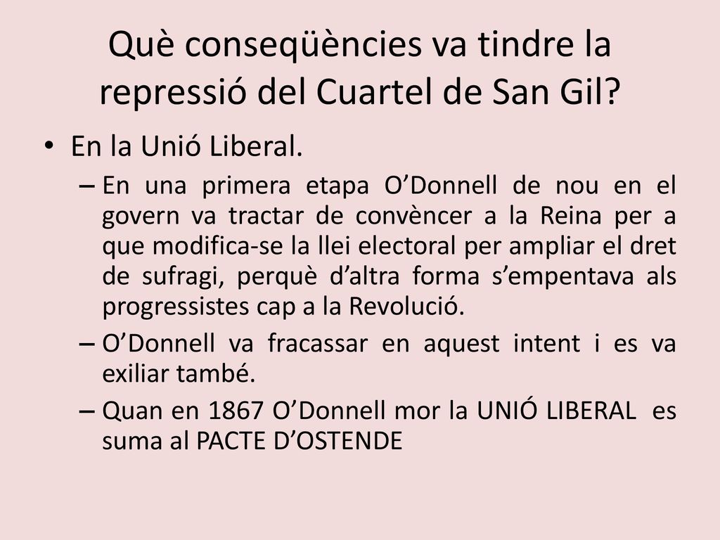 Què conseqüències va tindre la repressió del Cuartel de San Gil