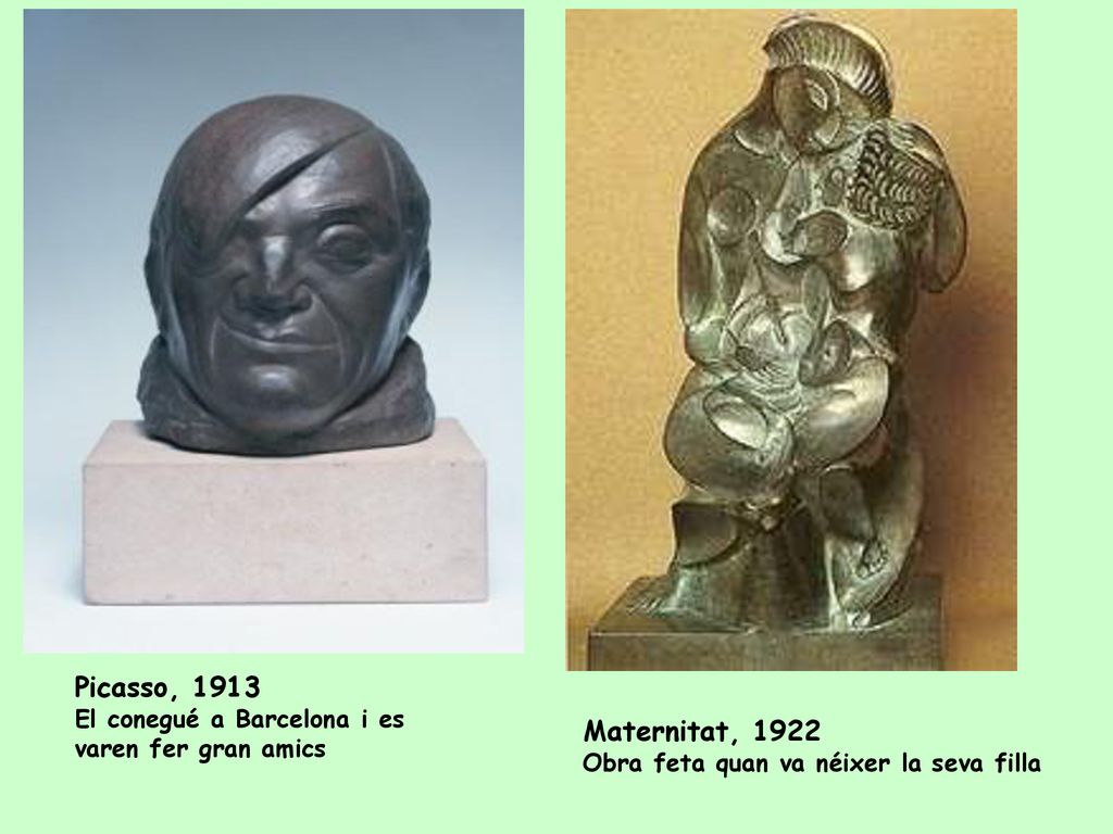 Picasso, 1913 El conegué a Barcelona i es varen fer gran amics.