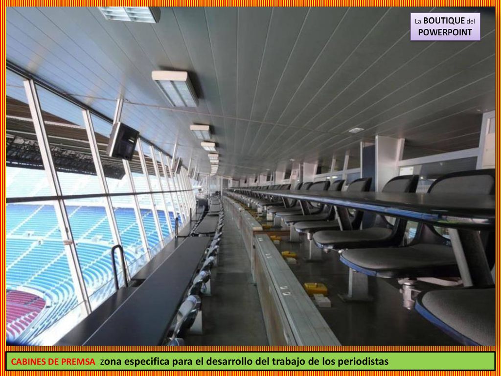 CABINES DE PREMSA zona especifica para el desarrollo del trabajo de los periodistas