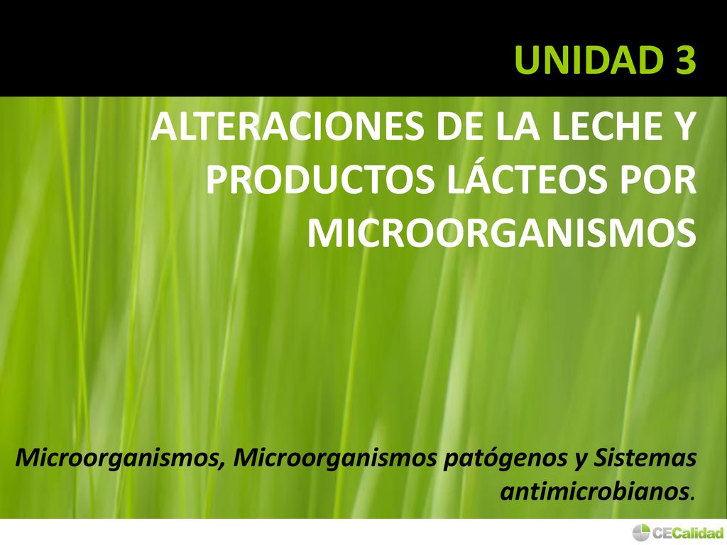 ALTERACIONES DE LA LECHE Y PRODUCTOS LÁCTEOS POR MICROORGANISMOS