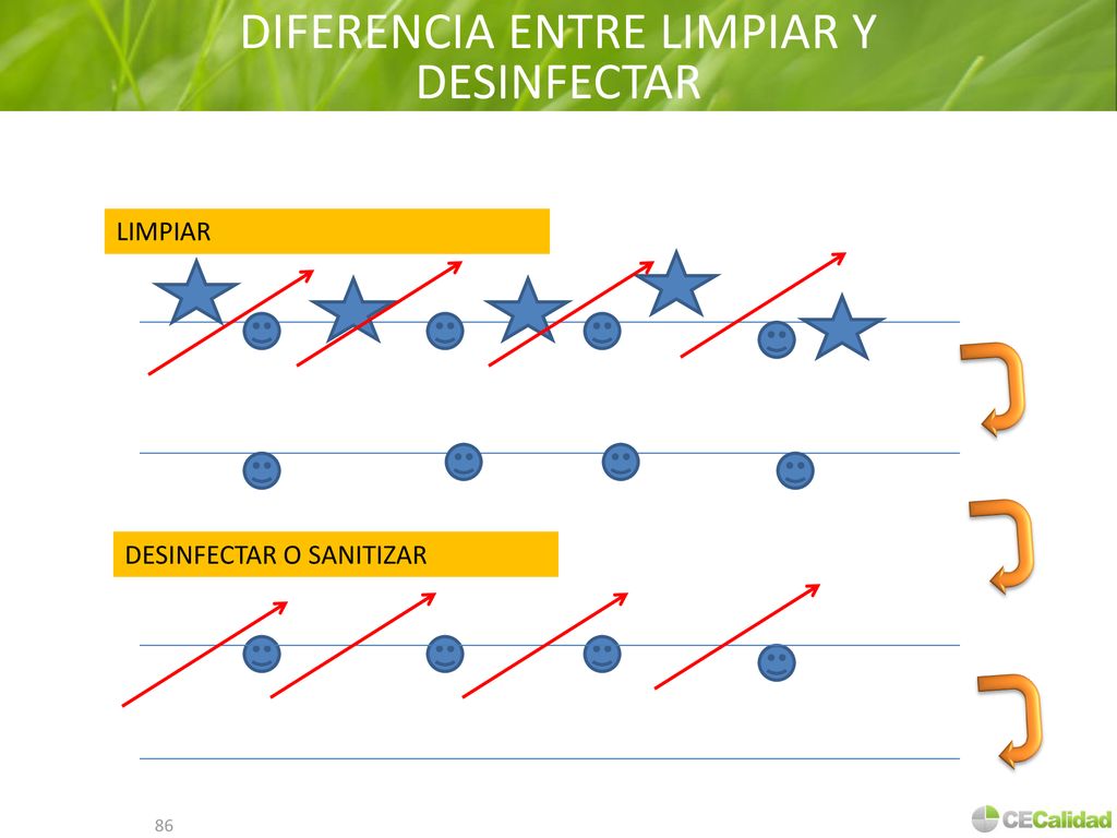 DIFERENCIA ENTRE LIMPIAR Y DESINFECTAR