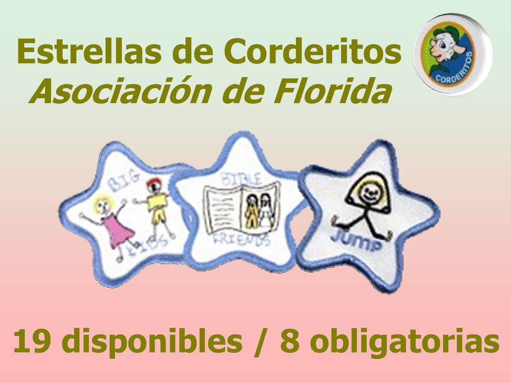 Estrellas de Corderitos 19 disponibles / 8 obligatorias
