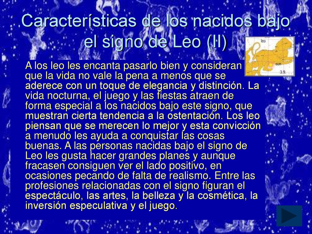 Características de los nacidos bajo el signo de Leo (II)
