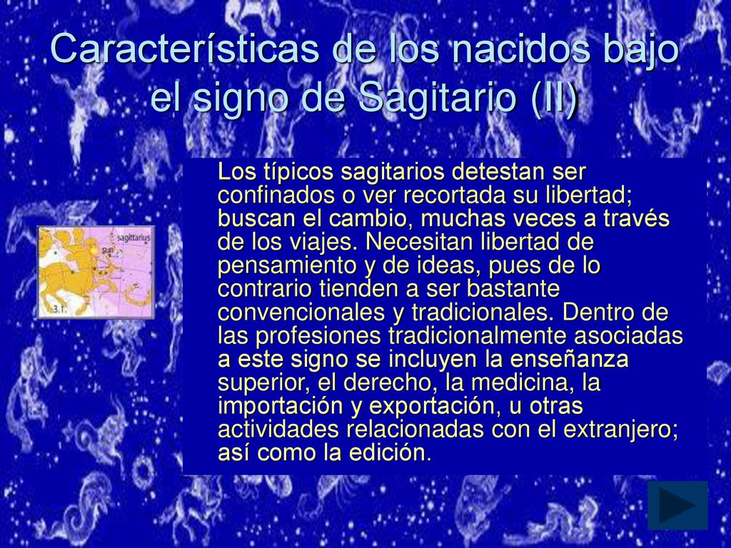Características de los nacidos bajo el signo de Sagitario (II)