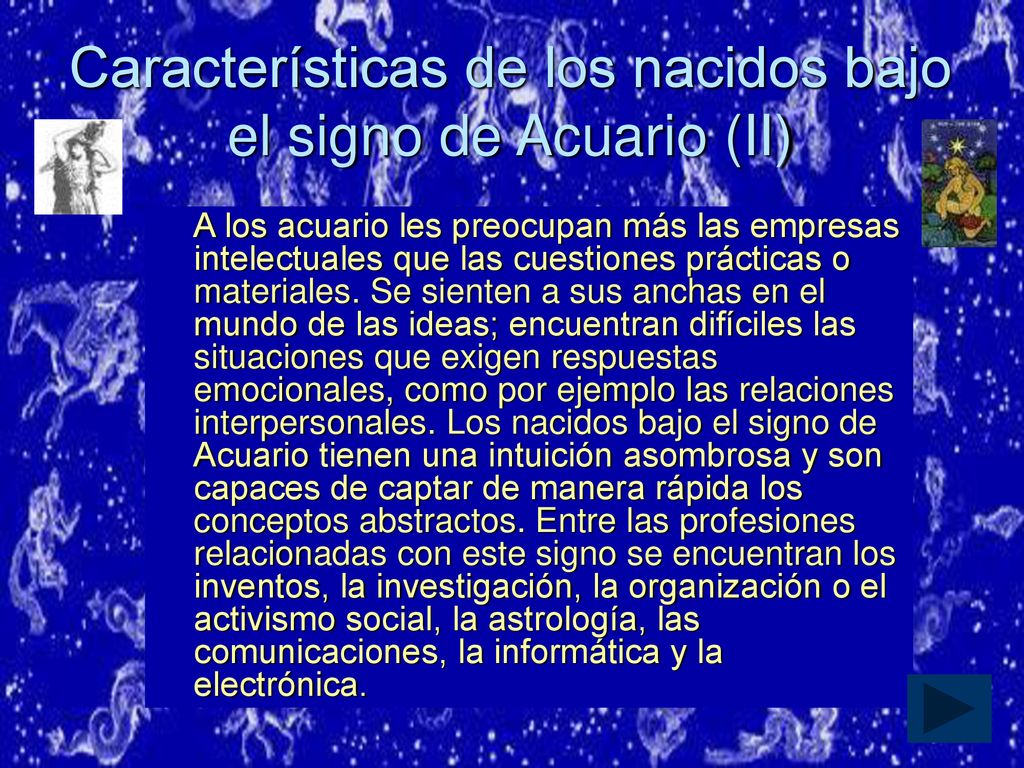 Características de los nacidos bajo el signo de Acuario (II)