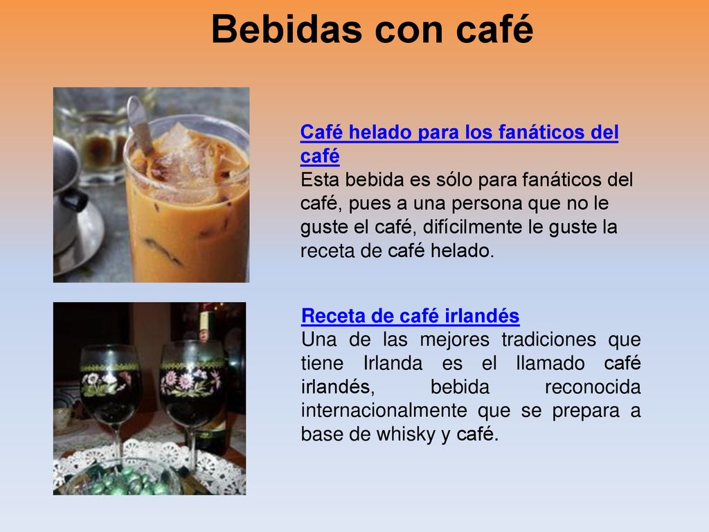Bebidas con café Café helado para los fanáticos del café