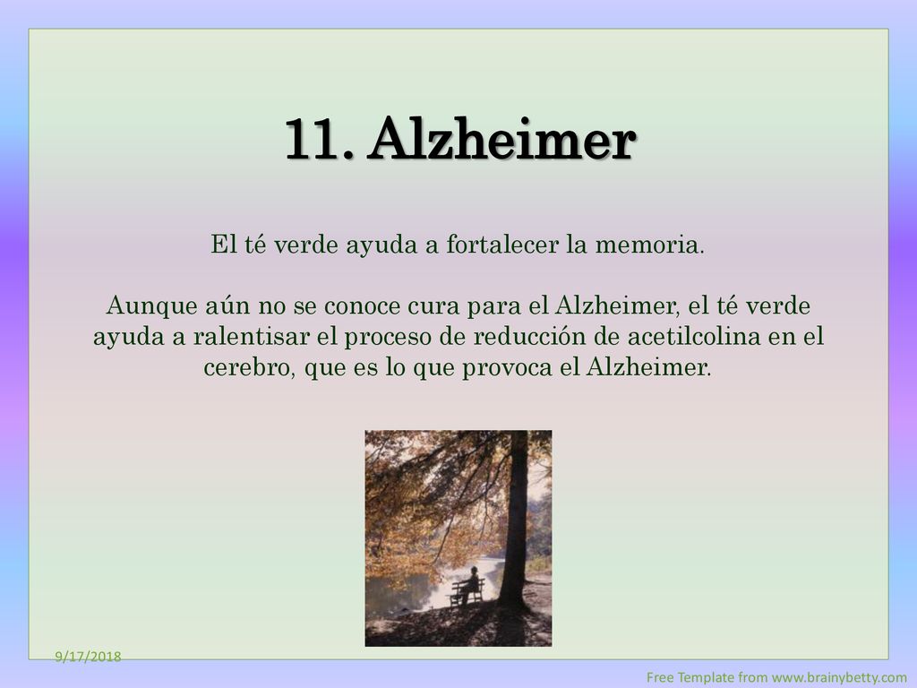 El té verde ayuda a fortalecer la memoria.