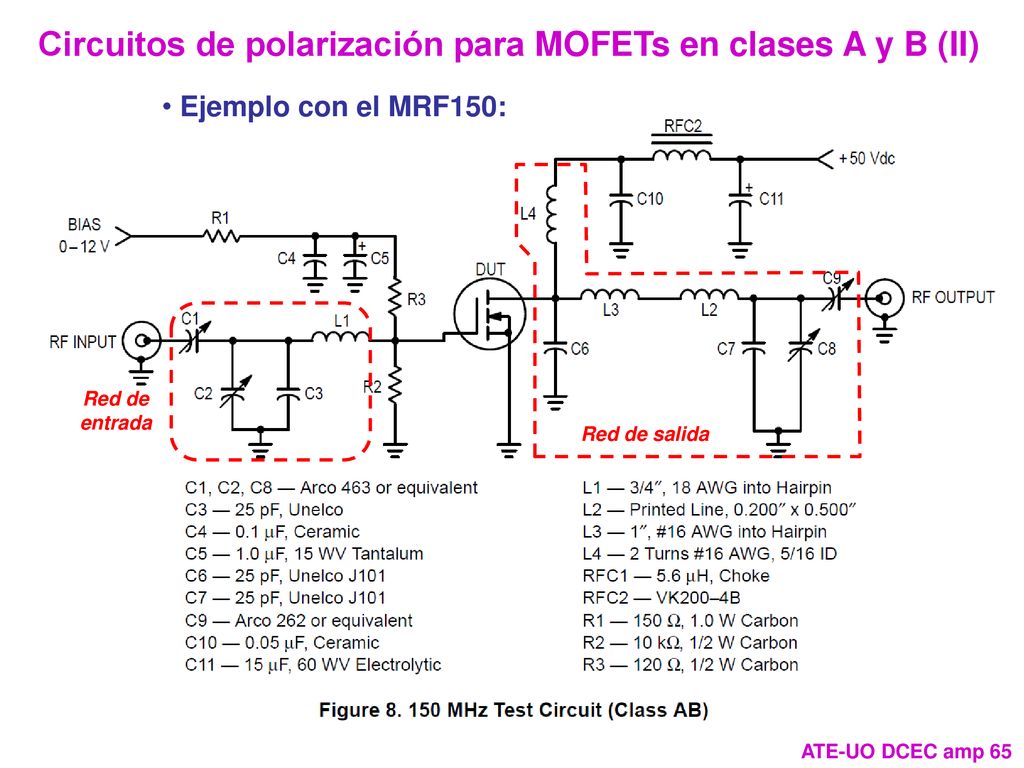 Circuitos de polarización para MOFETs en clases A y B (II)