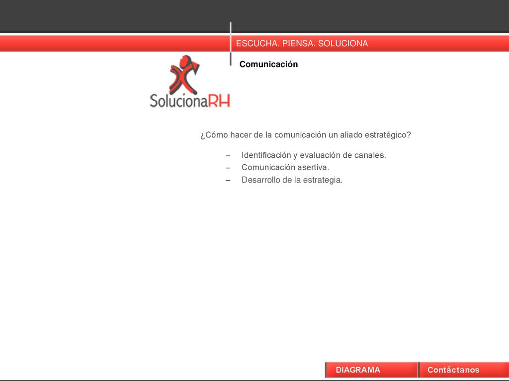Comunicación ¿Cómo hacer de la comunicación un aliado estratégico Identificación y evaluación de canales.