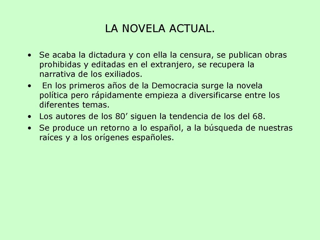 LA NOVELA DESDE ppt descargar