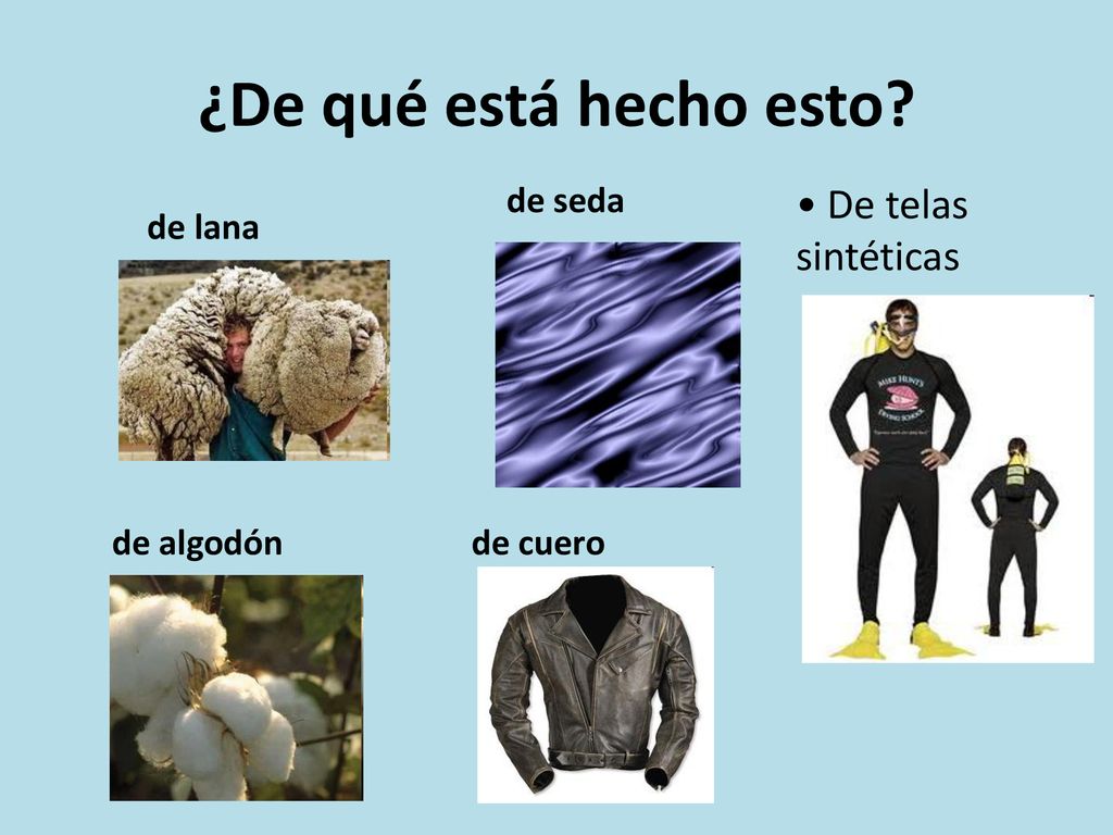 ¿De qué está hecho esto De telas sintéticas de seda de lana