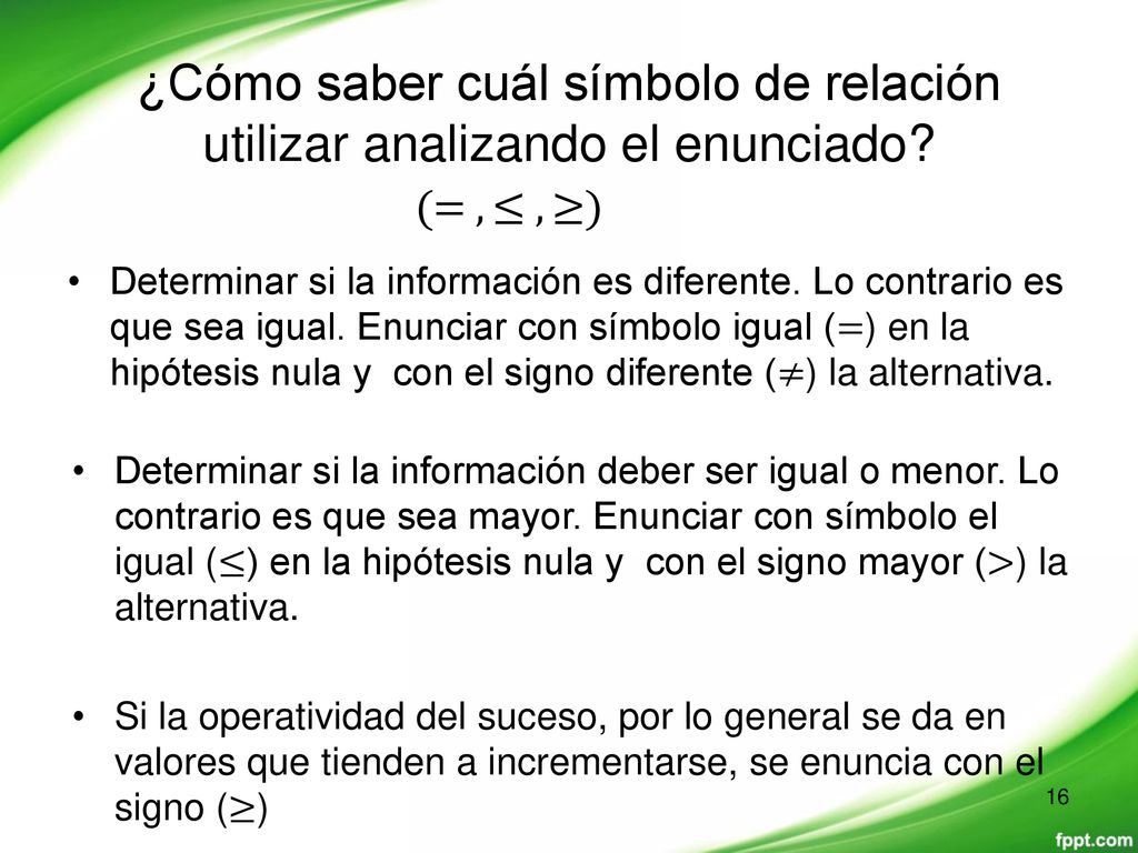 ¿Cómo saber cuál símbolo de relación utilizar analizando el enunciado