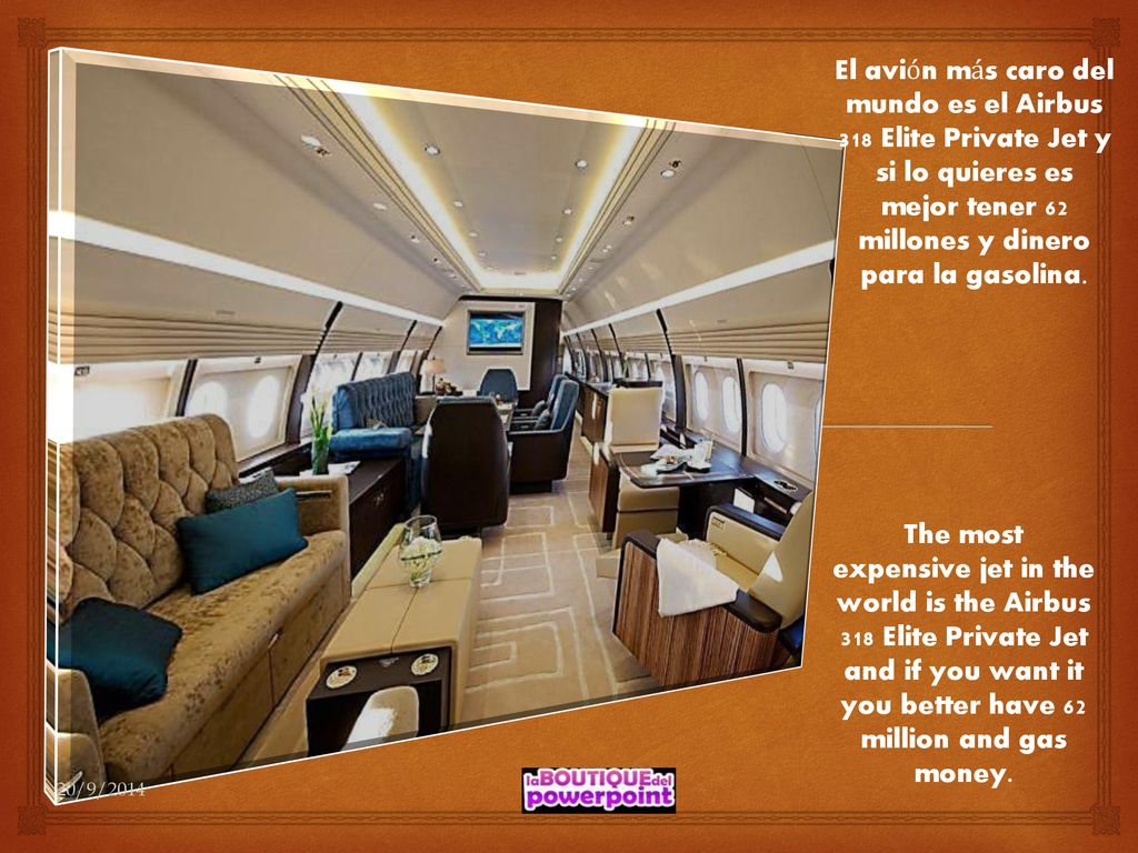 El avión más caro del mundo es el Airbus 318 Elite Private Jet y si lo quieres es mejor tener 62 millones y dinero para la gasolina.