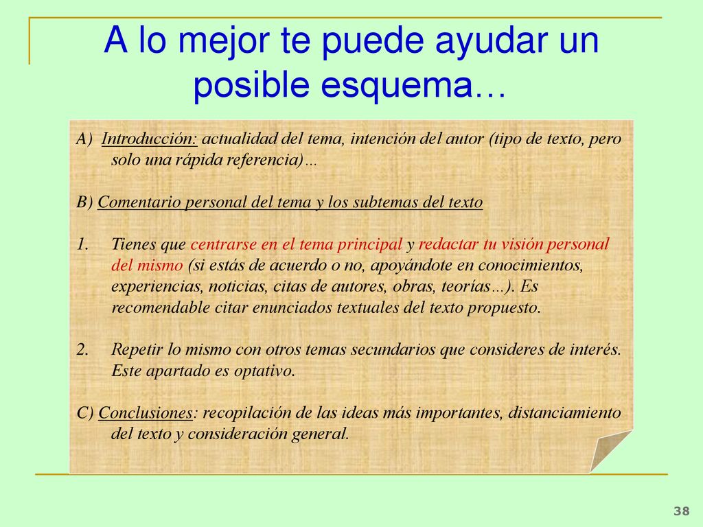 A lo mejor te puede ayudar un posible esquema…