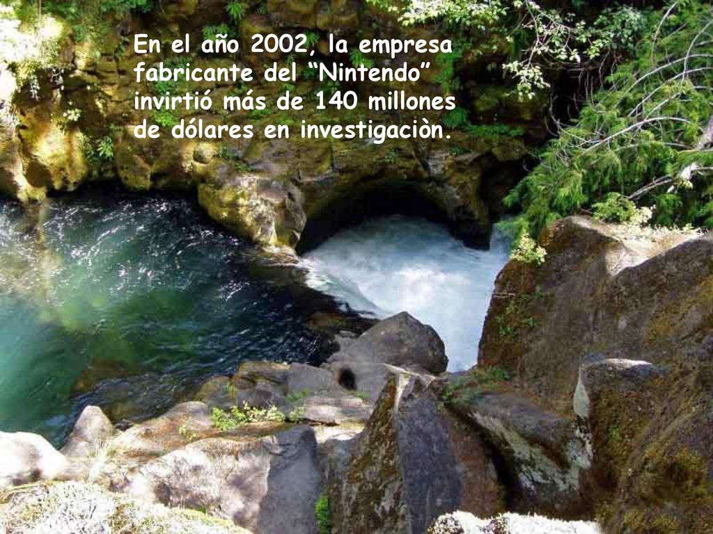 En el año 2002, la empresa fabricante del Nintendo invirtió más de 140 millones de dólares en investigaciòn.