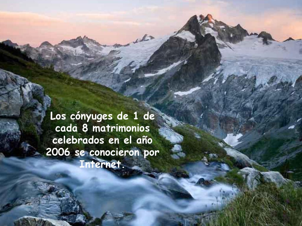 Los cónyuges de 1 de cada 8 matrimonios celebrados en el año 2006 se conocieron por Internet.