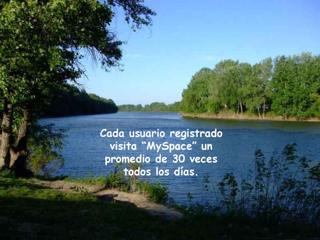 Cada usuario registrado visita MySpace un promedio de 30 veces todos los días.