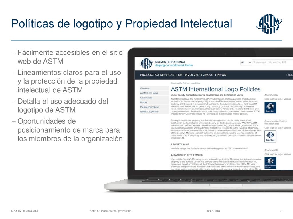 Políticas de logotipo y Propiedad Intelectual