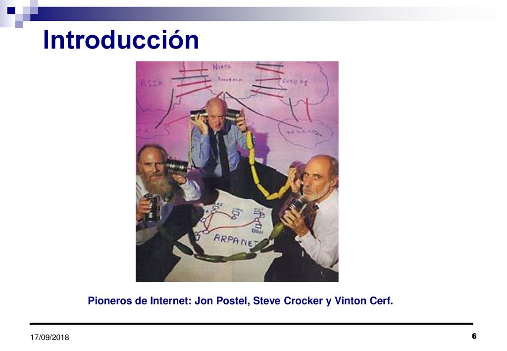 Pioneros de Internet: Jon Postel, Steve Crocker y Vinton Cerf.