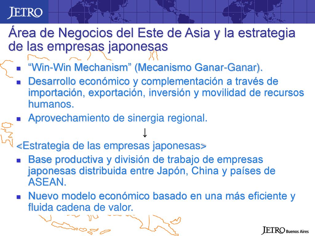 Área de Negocios del Este de Asia y la estrategia de las empresas japonesas