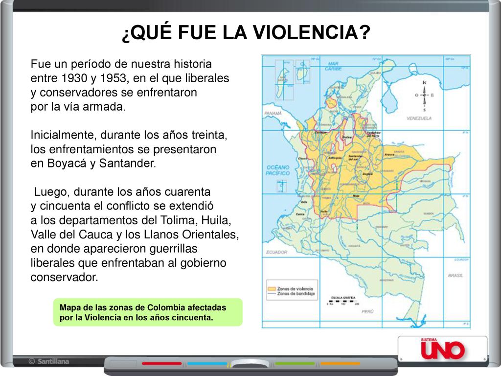 ¿QUÉ FUE LA VIOLENCIA Fue un período de nuestra historia entre 1930 y 1953, en el que liberales. y conservadores se enfrentaron.
