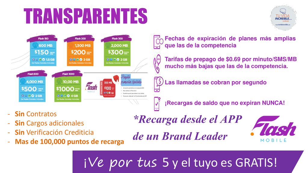 ¡Ve por tus 5 y el tuyo es GRATIS!