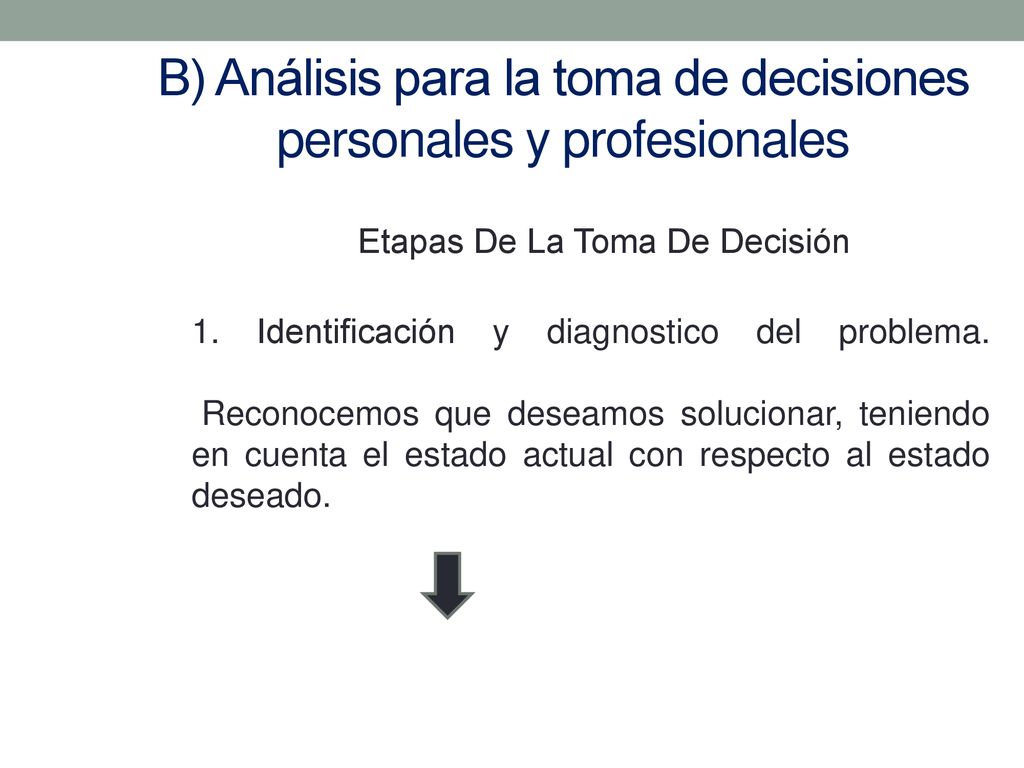 B) Análisis para la toma de decisiones personales y profesionales