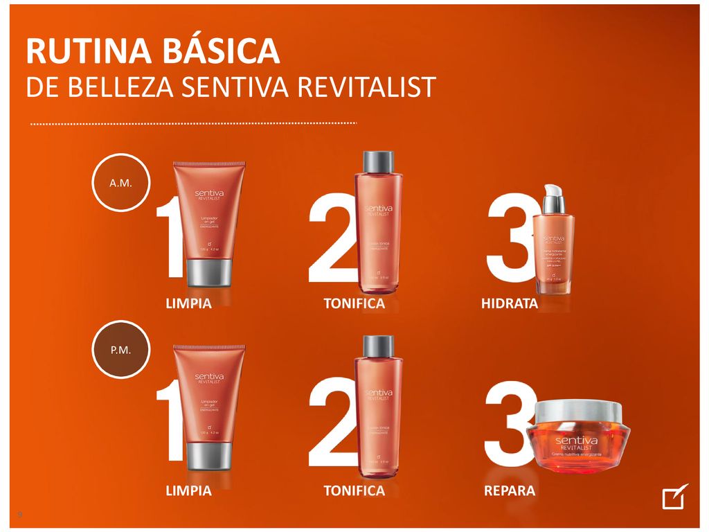 RUTINA BÁSICA DE BELLEZA SENTIVA REVITALIST LIMPIA TONIFICA HIDRATA