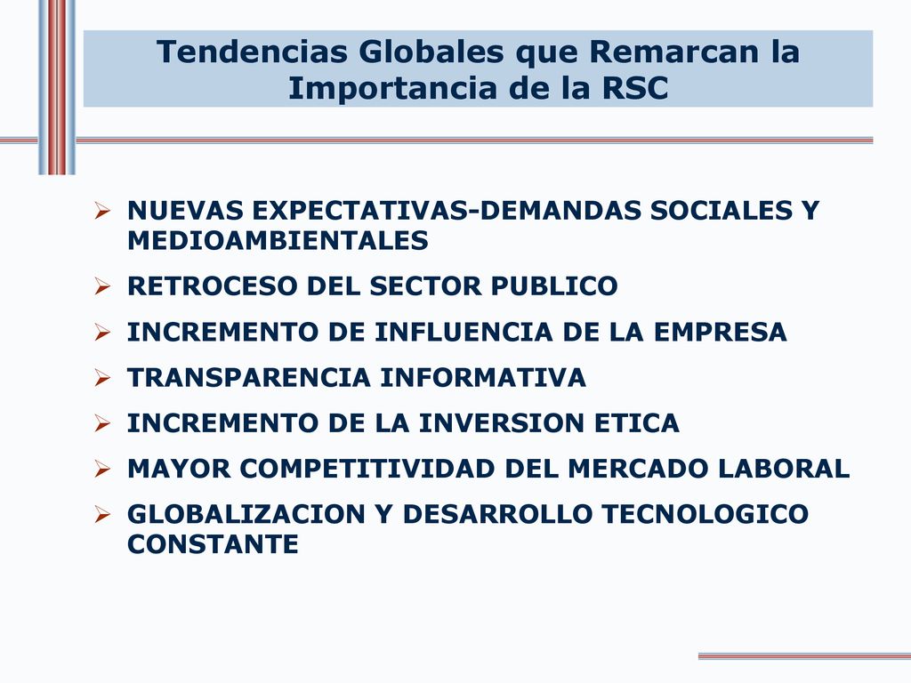 Tendencias Globales que Remarcan la Importancia de la RSC