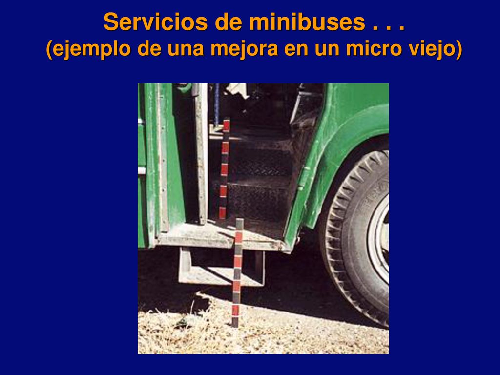 Servicios de minibuses (ejemplo de una mejora en un micro viejo)