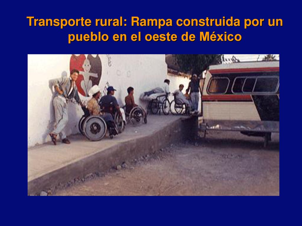 Transporte rural: Rampa construida por un pueblo en el oeste de México