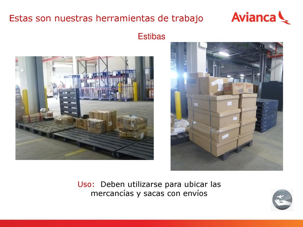 Uso: Deben utilizarse para ubicar las mercancías y sacas con envíos