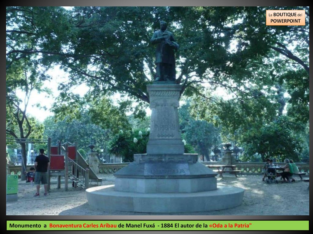 Monumento a Bonaventura Carles Aribau de Manel Fuxá El autor de la «Oda a la Patria