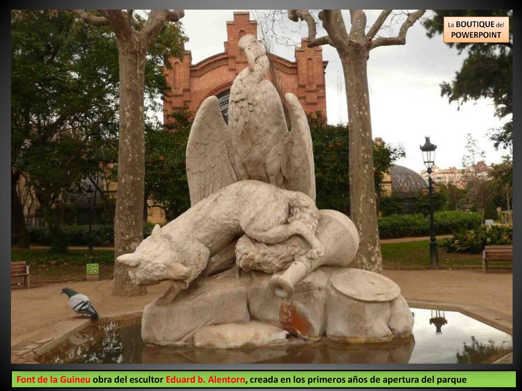 Font de la Guineu obra del escultor Eduard b