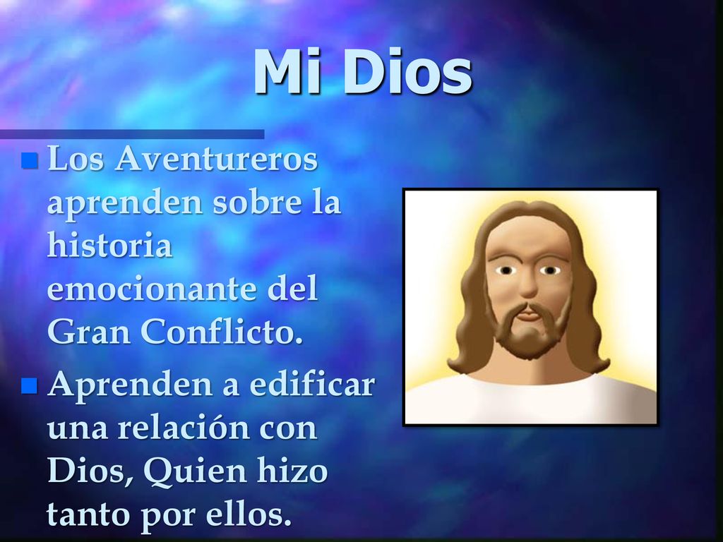 Mi Dios Los Aventureros aprenden sobre la historia emocionante del Gran Conflicto.