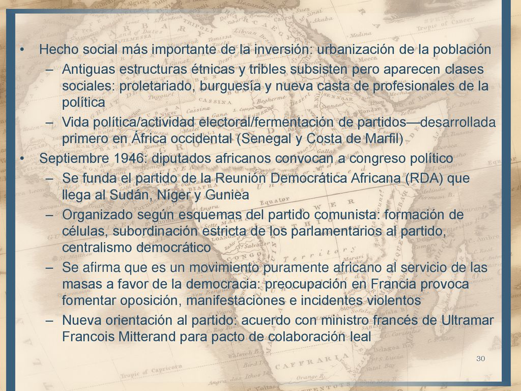 Hecho social más importante de la inversión: urbanización de la población